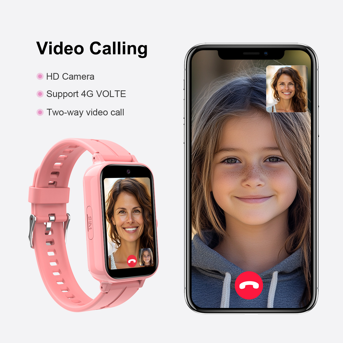 Fall Detection Watch - Reloj inteligente para niños con tarjeta