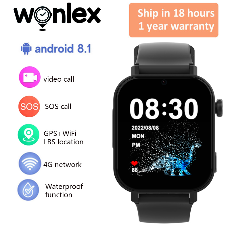 Fall Detection Watch - Reloj inteligente Wonlex KT36 4G para